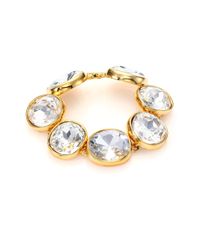 Kenneth Jay Lane | Metallic Jeweled Bracelet | Lyst