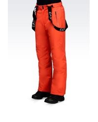 EA7 | Orange Technical Ski Trousers With Klinger And Thermore® Technology for Men | Lyst