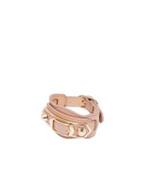 Balenciaga | Pink Holiday Collection Classic Metallic Edge Bracelet | Lyst