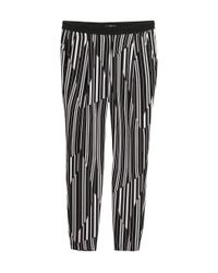 H&m Loose Fit Trousers in Black | Lyst