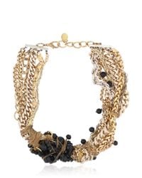 Maria Zureta | Black Beaded Multi Chain Necklace | Lyst