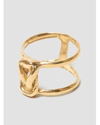 Odette New York - Metallic Stacked Lovers Knot Ring Brass - Lyst