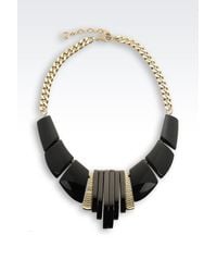 Emporio Armani | Black Necklace | Lyst