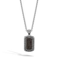 John Hardy | Metallic Classic Chain Dog Tag 30mmx18.5mm Pendant | Lyst