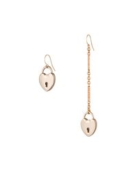 Lulu Frost - Metallic Asymmetric Lock Earring - Lyst