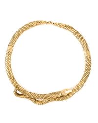 Aurelie Bidermann | Metallic 'tao' Snake Necklace | Lyst