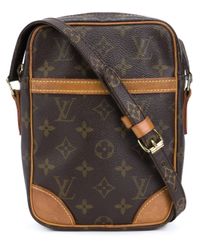Lyst - Louis Vuitton &#39;danu&#39; Monogrammed Crossbody Bag in Brown