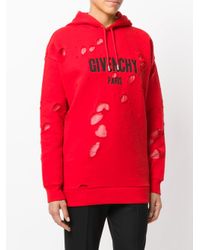 givenchy paris destroyed sweatshirt