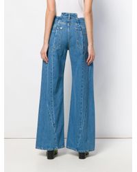 Maison Margiela Blue Hose mit weitem Bein