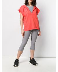 Adidas By Stella McCartney Orange Hooded Tee Top