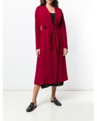 Manteau à ceinture nouée Max Mara Studio en coloris Red