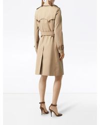 Burberry Gabardine Trenchcoat in het Natural