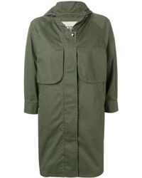 Herno Mantel Met Driekwart Mouwen in het Green