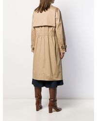 Trench à taille froncée Victoria Beckham en coloris Natural