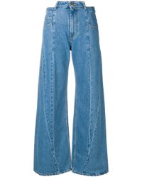 Jean ample à détails de coutures Maison Margiela en coloris Blue