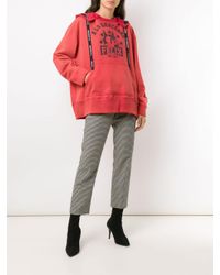 À La Garçonne Orange Oversized Felix Sweatshirt À La Garçonne + Hering