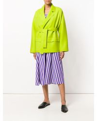 Maison Rabih Kayrouz Korte Jas Met Riem in het Green