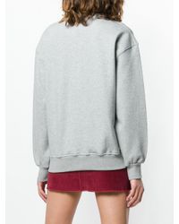 Sweat à logo brodé Tommy Hilfiger en coloris Gray