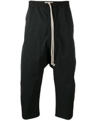 Rick Owens Drkshdw - Black Drop-crotch Trousers for Men - Lyst