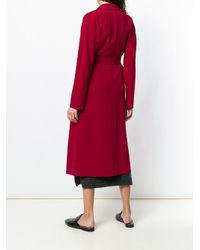 Manteau à ceinture nouée Max Mara Studio en coloris Red
