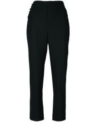 Jacquemus Black Gathered Side Detail Trousers
