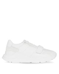 Burberry White Leather Sneakers for men