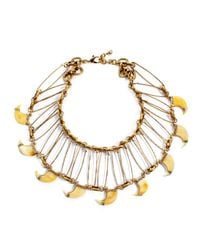 Lulu Frost | Metallic Cleo Statement Necklace | Lyst