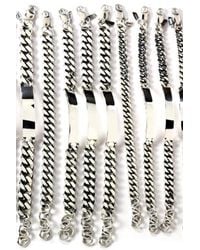 Loren Stewart - Metallic Sterling Silver Xl Id Bracelet - Lyst