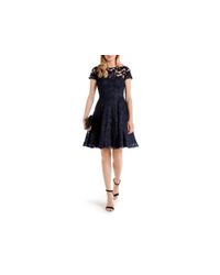 Ted Baker | Blue Caree Floral Lace Dress | Lyst