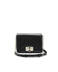 Diane von Furstenberg | Black Bellini Patent-Leather Cross-Body Bag | Lyst