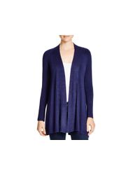 Eileen Fisher | Blue Heathered Knit Cardigan | Lyst