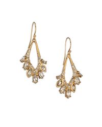 Alexis Bittar | Metallic Miss Havisham Liquid Pavé Crystal Jagged Marquis Drop Earrings | Lyst