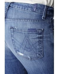 7 For All Mankind Blue "a" Pocket Flare