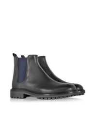 Tory Burch - Blue Bright Navy Leather Bootie - Lyst