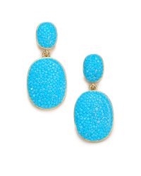 kate spade new york | Metallic Pave The Way Drop Earrings | Lyst