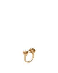 Rebecca Minkoff | Metallic Two Caged Stud Ring | Lyst