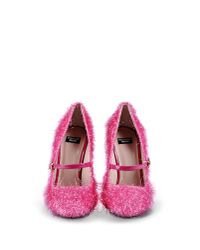 Boutique Moschino | Pink Closed-toe Slip-ons | Lyst