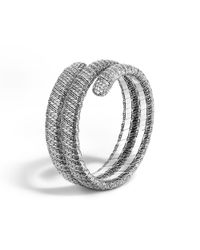 John Hardy | Metallic Classic Chain Double Coil Bracelet With Diamonds | Lyst