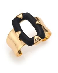Alexis Bittar | Metallic Lakana Lucite Link Cutuout Cuff Bracelet | Lyst