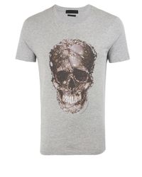 Alexander McQueen | Gray Victorian Skull T-Shirt for Men | Lyst