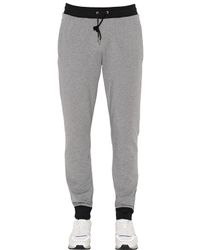 Dirk Bikkembergs | Black Stretch Cotton Jogging Pants for Men | Lyst