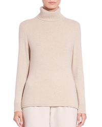 Lafayette 148 New York | Natural Cashmere Turtleneck Sweater | Lyst