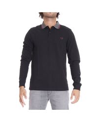 Fred Perry | Black T-shirt for Men | Lyst