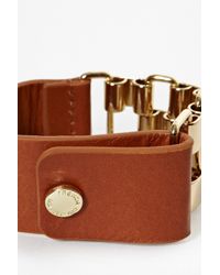 French Connection | Metallic Multi Link And Leather Bracelet for Men | Lyst