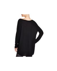 VINCE | Black High/low Hem Sweater | Lyst