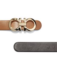 Ferragamo - Black Oversized Double Gancio Belt - Lyst