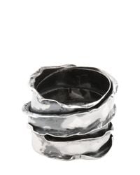 Emanuele Bicocchi | Metallic Sterling Silver Ring for Men | Lyst