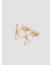 Grace Lee - Metallic Twig Earrings 3 14k Gold - Lyst
