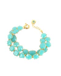 Les Nereides - Blue La Diamantine Turquoise Double Bracelet - Lyst