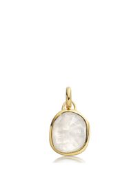 Monica Vinader | Metallic Medium Siren Bezel Pendant | Lyst